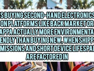 Is Buying Second-Hand Electronics On Platforms Like Back Market Or Swappa Actually More Environmentally Friendly Than Buying New, When Shipping Emissions and Short Device Lifespans Are Factored In