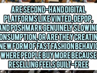 Are Second-Hand Digital Platforms Like Vinted, Depop, and Poshmark Genuinely Slowing Consumption, Or Are They Creating A New Form Of Fast Fashion Behavior Where People Buy More Because Reselling Feels Guilt-Free