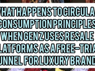 What Happens To Circular Consumption Principles When Gen Z Uses Resale Platforms As A Free-Trial Funnel For Luxury Brands